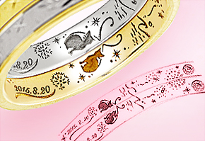 オリジナルの結婚指輪に込められた「8月の約束」 オリジナルの結婚指輪に込められた「8月の約束」